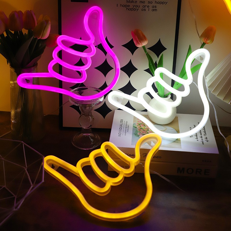 Ok Lighting Decor - Insegna al neon a LED Mano