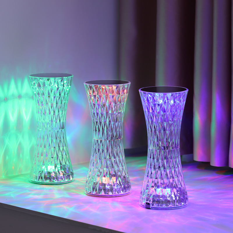 Room Decor Lighting Lamp - Lampade da Comodino in Cristallo, Luci