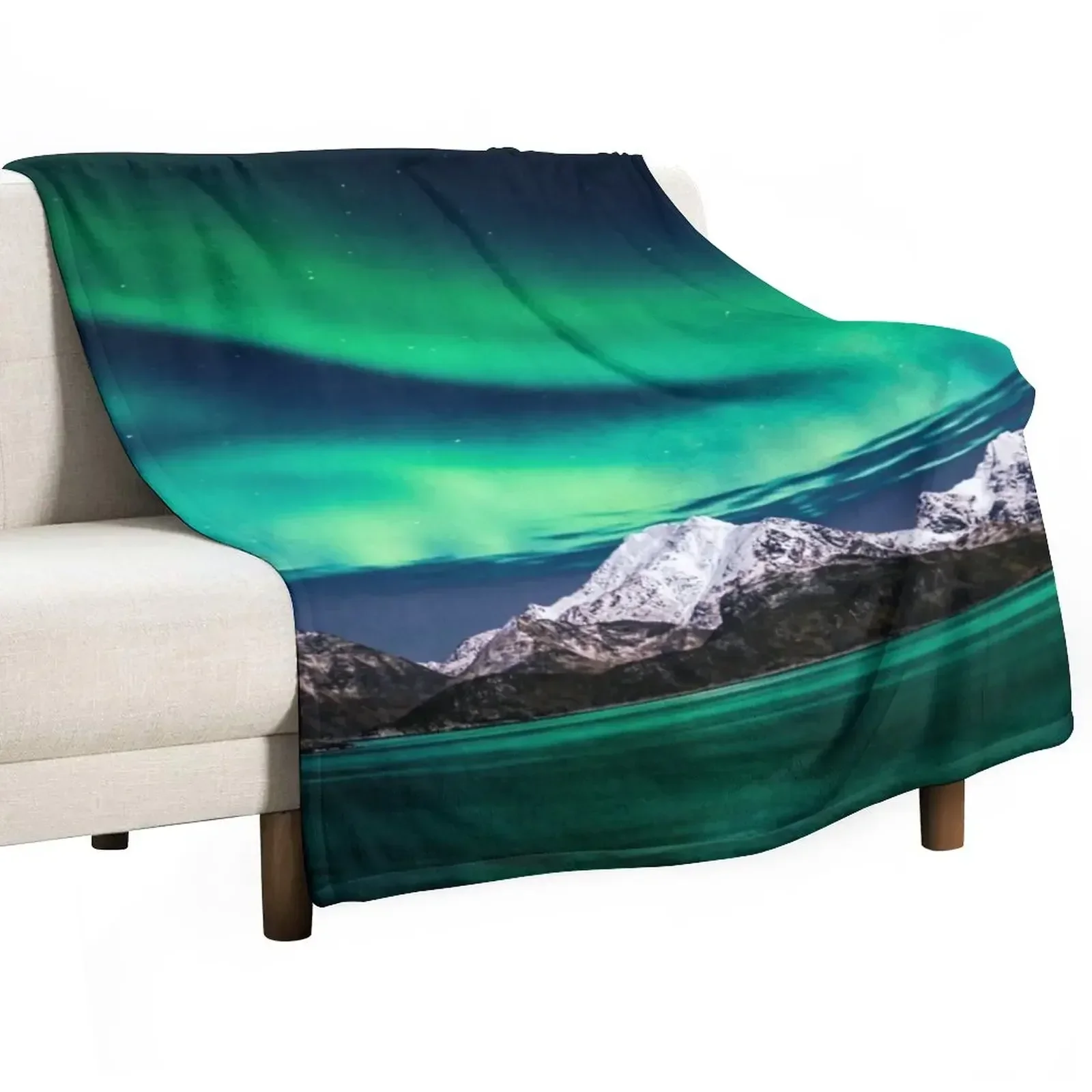 Home Decor Lighting Brands - Coperta Decorativa con Motivo Aurora Boreal