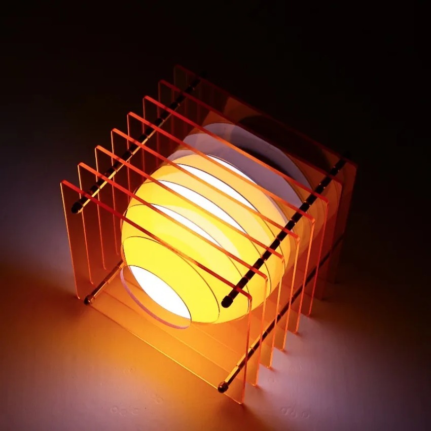 Room Decor Lighting Lamp - Lampada Luna Fai-da-Te in Acrilico a