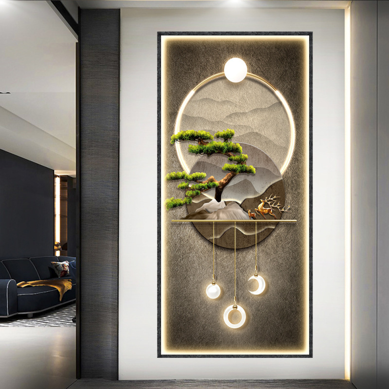 Home Decor Lighting Brands - Luce e ombra portico pittura murale