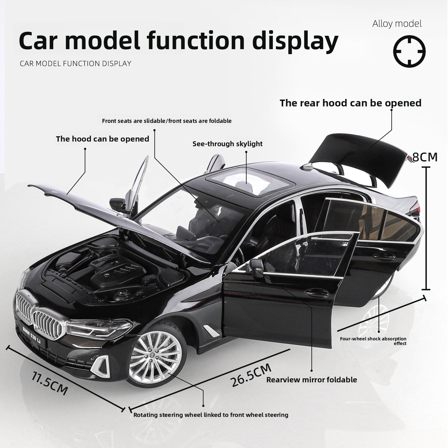 OK 1:18 BMW 530li modello di a - Ok Lighting Decor recensione e prezzo